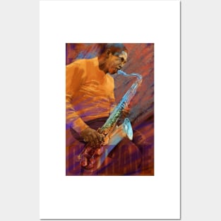 John Coltrane Plays Posters and Art